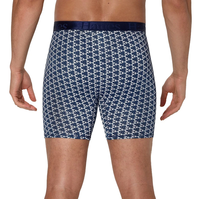 Hanes Supersoft Bonus Pack Mens 4 Boxer Briefs Uo2bd4