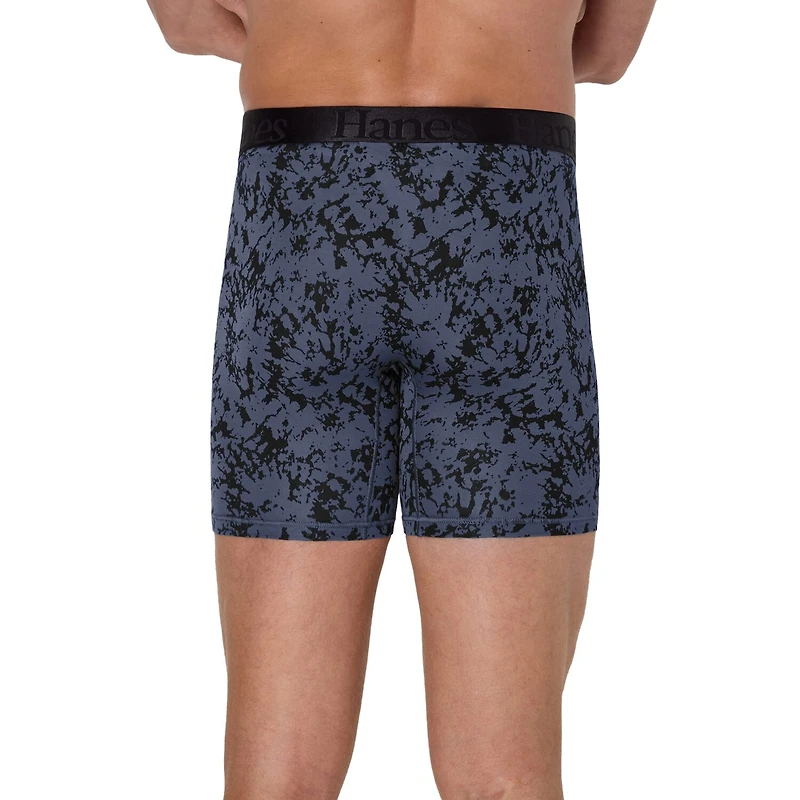 Hanes Supersoft Bonus Pack Mens 4 Boxer Briefs Uo2bd4
