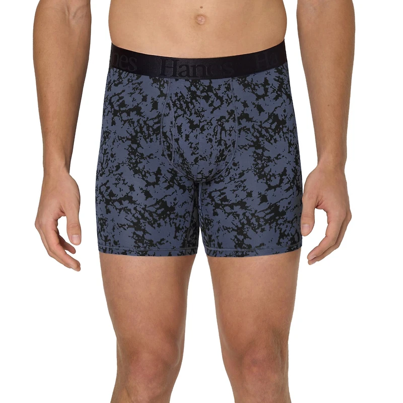 Hanes Supersoft Bonus Pack Mens 4 Boxer Briefs Uo2bd4