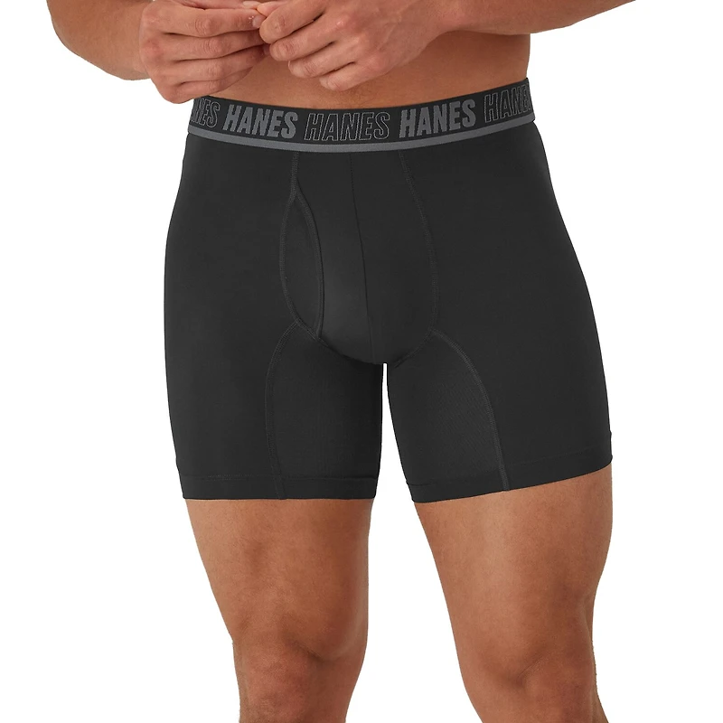 Hanes Moves Xtemp Performance Bonus Pack Mens 5 Boxer Briefs Um2bd5