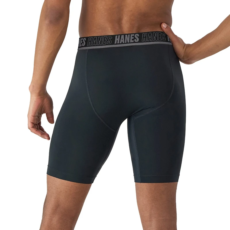 Hanes Moves Xtemp Performance Total Support Pouch Bonus Pack Mens 5 Long Leg Boxer Briefs Umsld5