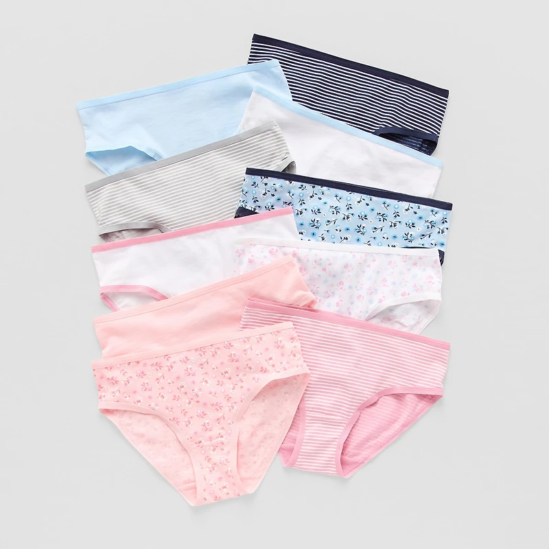Thereabouts Big Kid Girls 10 Pack Bikini Panty 351213