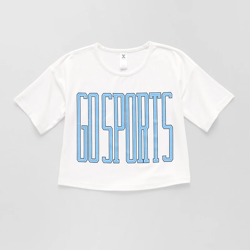 Xersion Little & Big Kid Girls Crew Neck Short Sleeve Regular Fit Graphic T-Shirt