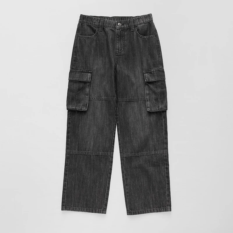 Thereabouts Little & Big Kid Boys Adjustable Waist Cargo Loose Fit Jean