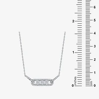 Limited Quantities! Womens 1/5 CT. Natural White Diamond Sterling Silver 18 Inch Pendant Necklace