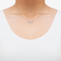 Limited Quantities! Womens 1/5 CT. Natural White Diamond Sterling Silver 18 Inch Pendant Necklace