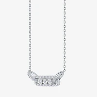 Limited Quantities! Womens 1/5 CT. Natural White Diamond Sterling Silver 18 Inch Pendant Necklace