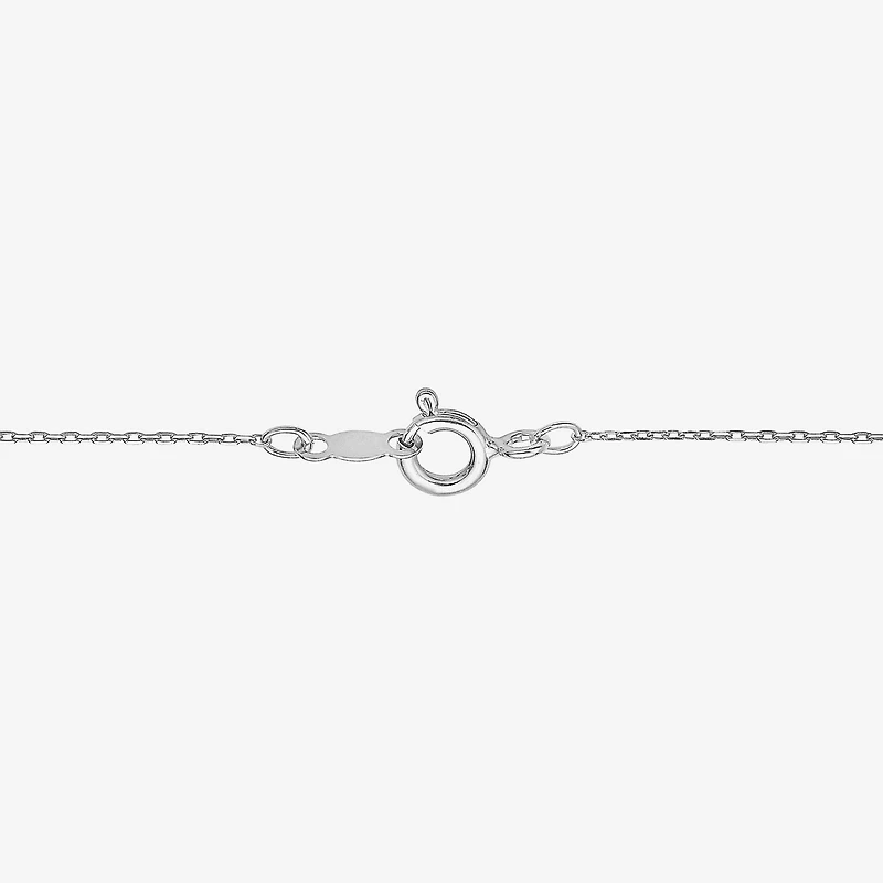 Limited Quantities! "Mama" Womens 1/3 CT. T.W. Natural White Diamond Sterling Silver Circle 18 Inch Pendant Necklace