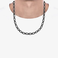 Midnight Black Limited Quantities! Mens Sterling Silver 22 Inch Chain Necklace