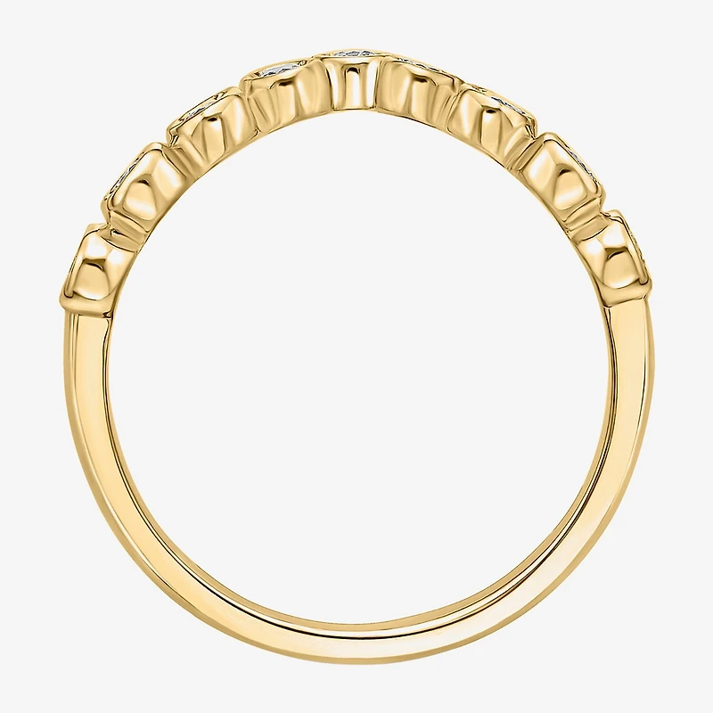 Limited Quantities! Womens 8.5MM 1/3 CT. T.W. Lab Grown White Diamond 14K Gold Over Silver Band