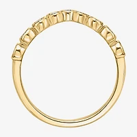 Limited Quantities! Womens 8.5MM 1/3 CT. T.W. Lab Grown White Diamond 14K Gold Over Silver Band