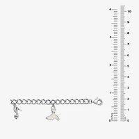 Limited Quantities! Womens 1/4 CT. T.W. Natural White Diamond Sterling Silver Round Charm Bracelet