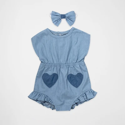 Baby Essentials Girls Sleeveless Romper