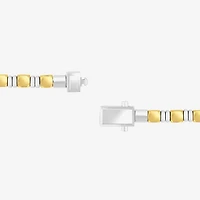 Mens Stainless Steel 8 1/2 Inch Tennis Bracelet