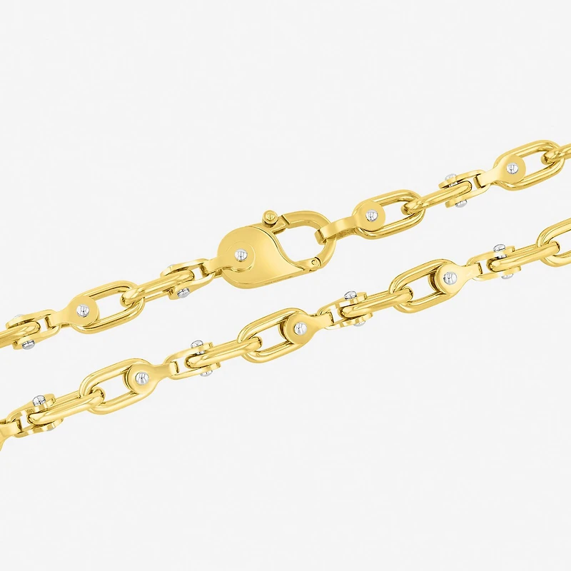 Mens Stainless Steel 22 Inch Mariner Chain Necklace