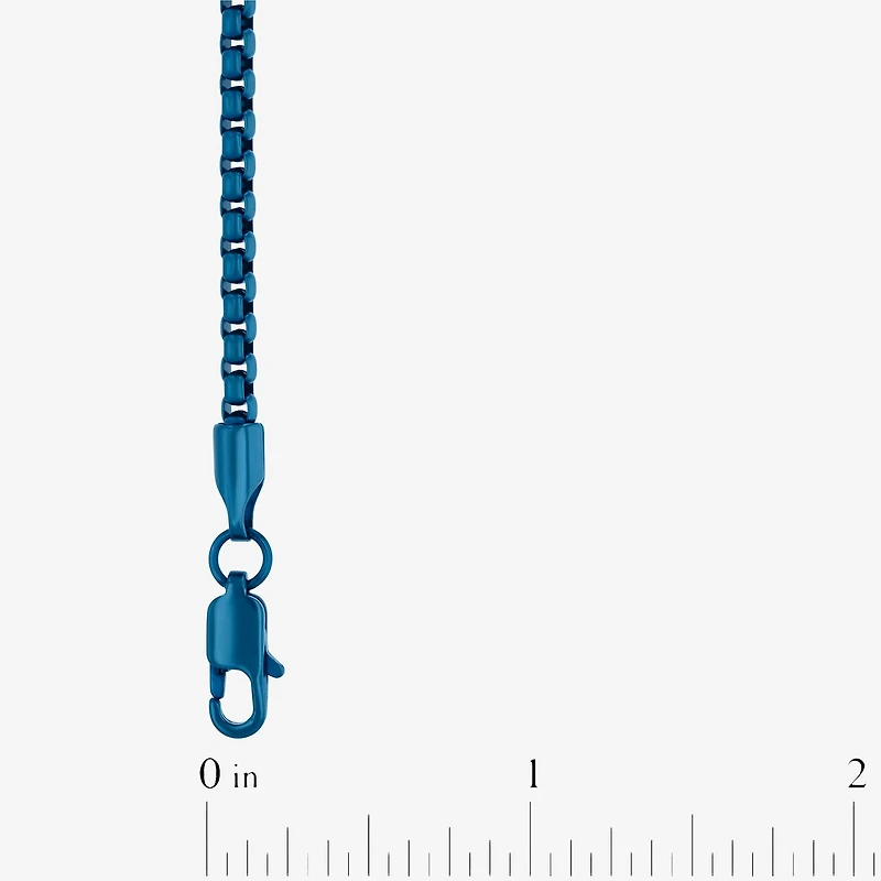 Mens Stainless Steel 20 Inch Box Chain Necklace
