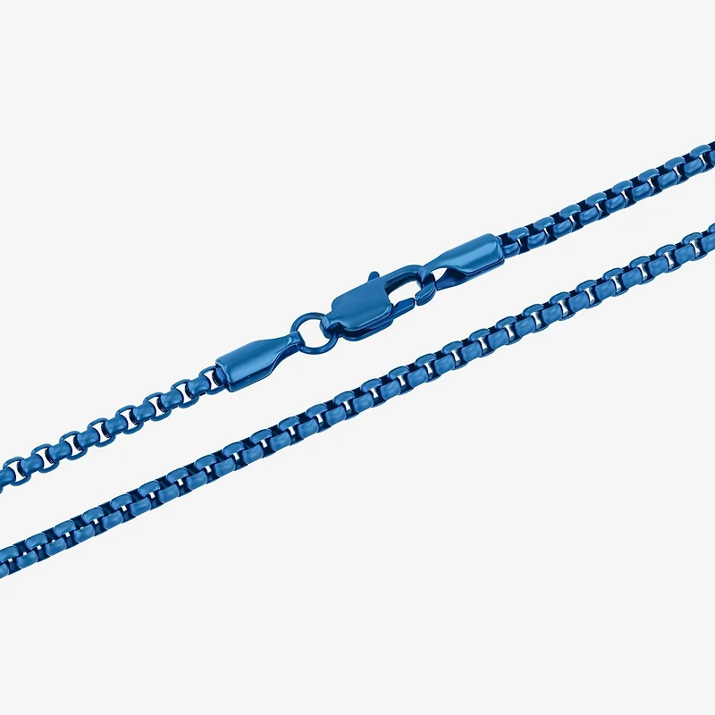Mens Stainless Steel 20 Inch Box Chain Necklace
