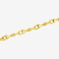 Mens Stainless Steel 8 1/2 Inch Solid Mariner Chain Bracelet