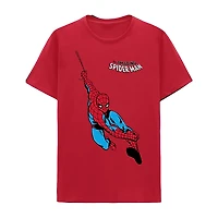 Little & Big Kid Boys Crew Neck Short Sleeve Regular Fit Spiderman Graphic T-Shirt