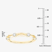 (F / Vs2) Womens 2.5MM 1/4 CT. T.W. Lab Grown White Diamond 10K Gold Wedding Band