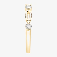 (F / Vs2) Womens 2.5MM 1/4 CT. T.W. Lab Grown White Diamond 10K Gold Wedding Band