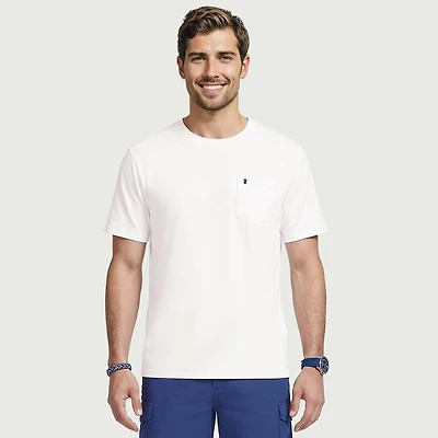 IZOD Saltwater Soft Wash Mens Crew Neck Short Sleeve T-Shirt