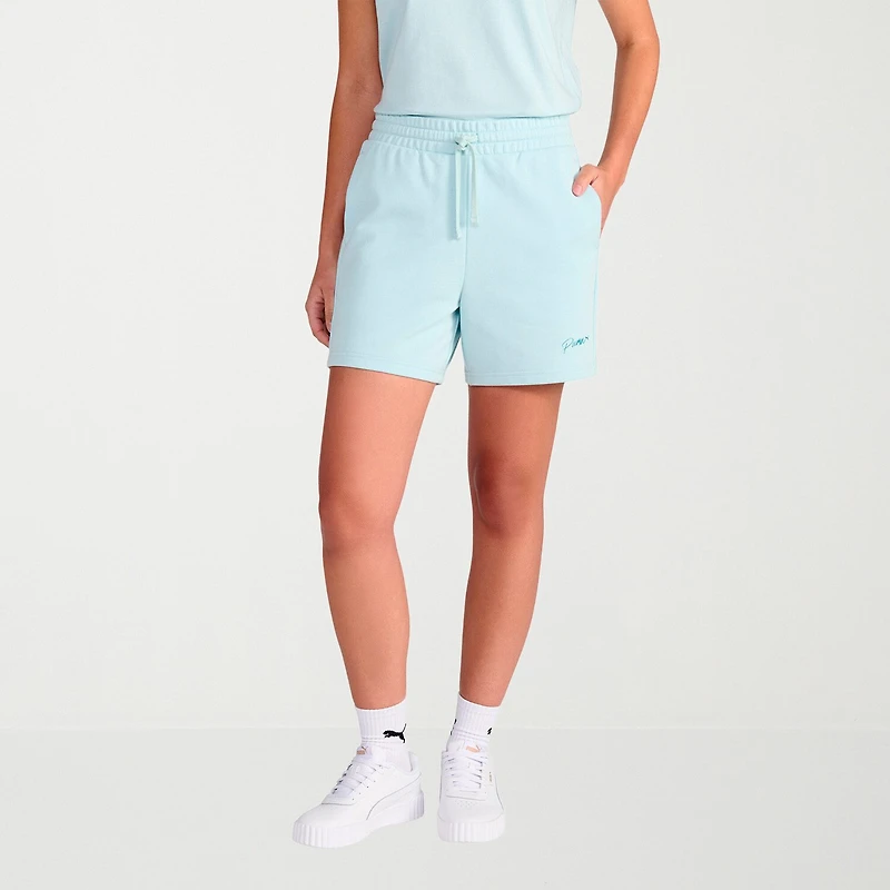 PUMA Womens 5" Adjustable Waist Drawstring Active Pull-On Short