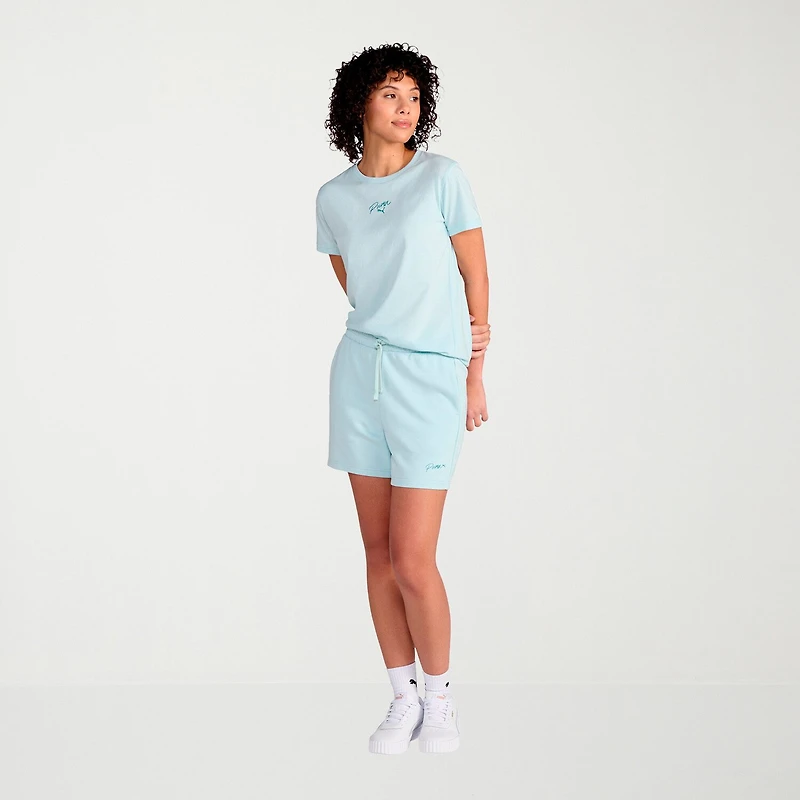 PUMA Womens Crew Neck Short Sleeve Active T-Shirt