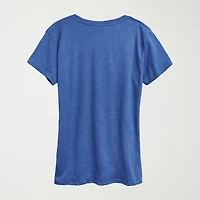Botanical Womens Crew Neck Short Sleeve Classic Fit MTV Graphic T-Shirt