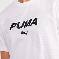 PUMA Mens Crew Neck Short Sleeve Regular Fit Graphic T-Shirt