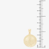 Virgin Mary Womens 14K Gold Round Pendant