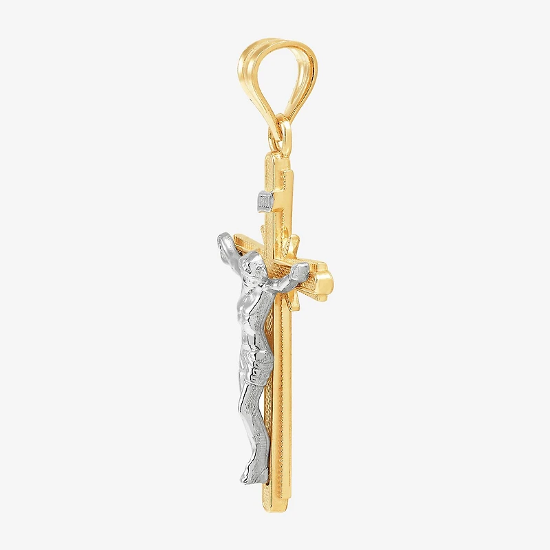 Crucifix Unisex Adult 14K Gold Cross Pendant