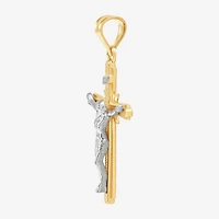 Crucifix Unisex Adult 14K Gold Cross Pendant