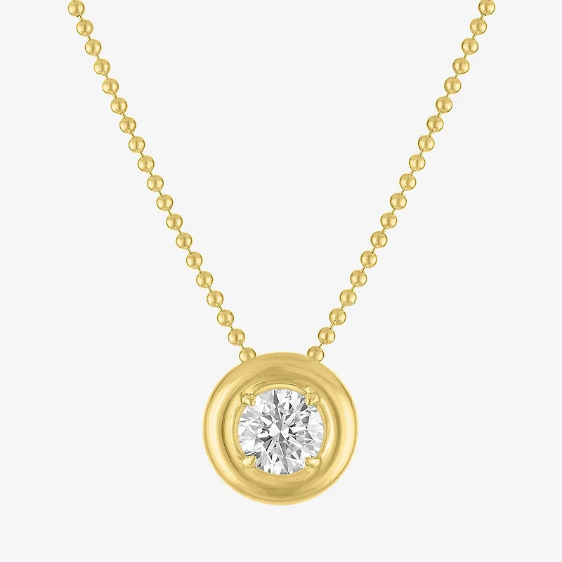 Diamond Addiction (G-H / Si2-I1) Womens 1 1/ CT. T.W. Lab Grown White Diamond 14K Gold Over Silver 18 Inch Pendant Necklace