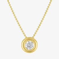 Diamond Addiction (G-H / Si2-I1) Womens 1 1/ CT. T.W. Lab Grown White Diamond 14K Gold Over Silver 18 Inch Pendant Necklace