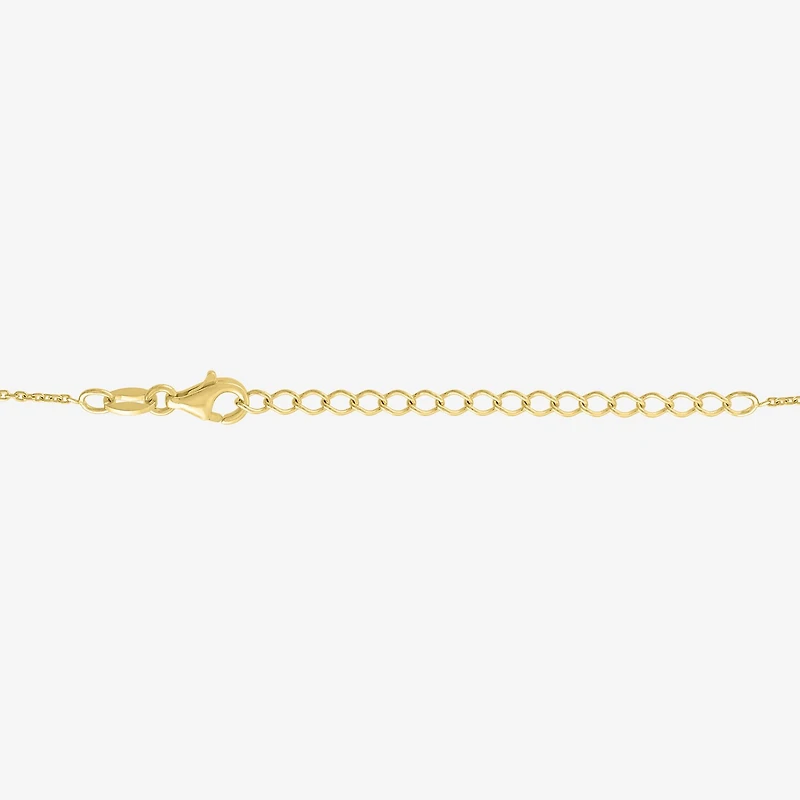 Diamond Addiction (G-H / Si2-I1) Womens 1/10 CT. T.W. Lab Created Blue Sapphire 14K Gold Over Silver Evil Eye 15 Inch Pendant Necklace