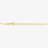 Diamond Addiction (G-H / Si2-I1) Womens 1/10 CT. T.W. Lab Created Blue Sapphire 14K Gold Over Silver Evil Eye 15 Inch Pendant Necklace