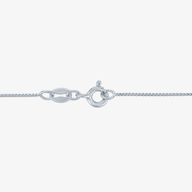 (G-H / Si2-I1) Womens 1/10 CT. T.W. Lab Grown White Diamond Sterling Silver Heart 18 Inch Pendant Necklace