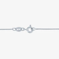(G-H  /  Si2-I1) Womens 1/10 CT. T.W. Lab Grown White Diamond Sterling Silver Heart 18 Inch Pendant Necklace