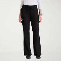 Grey's Anatomy™ by Barco Classic Grp735 Erin 5-Pocket Mid-Rise Fit & Flare Leg Womens Petite Stretch Fabric Moisture Wicking Scrub Pant