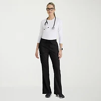 Grey's Anatomy™ by Barco Classic Grp735 Erin 5-Pocket Mid-Rise Fit & Flare Leg Womens Petite Stretch Fabric Moisture Wicking Scrub Pant