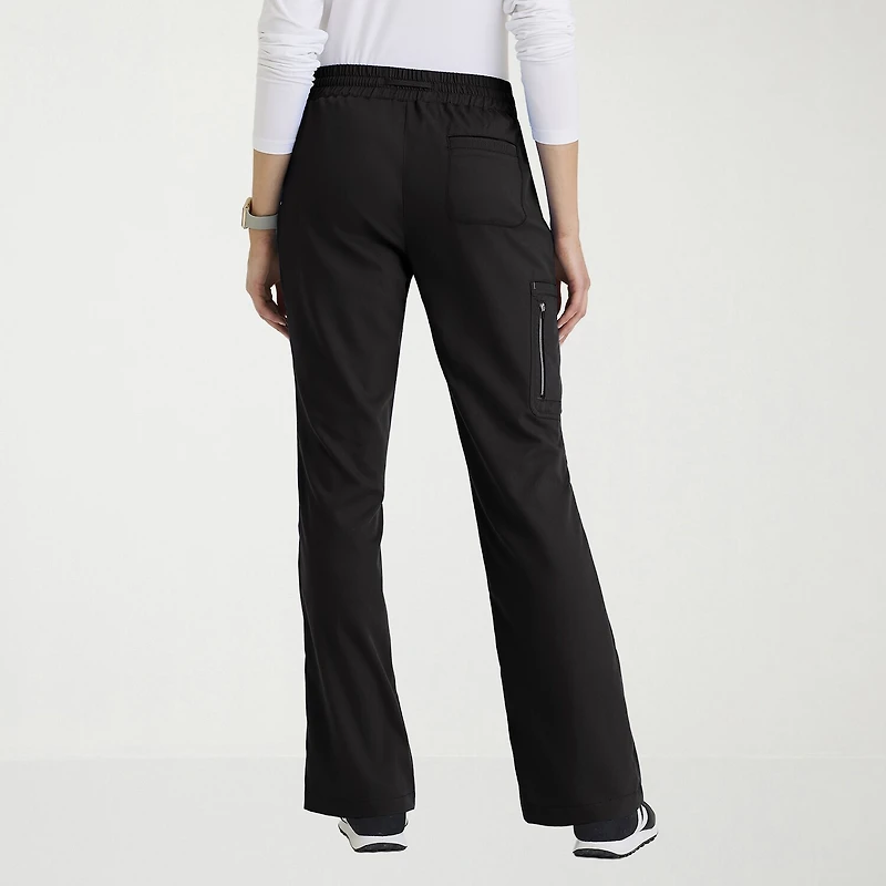 Grey's Anatomy™ by Barco Classic Grp735 Erin 5-Pocket Mid-Rise Fit & Flare Leg Womens Plus Tall Stretch Fabric Moisture Wicking Scrub Pant