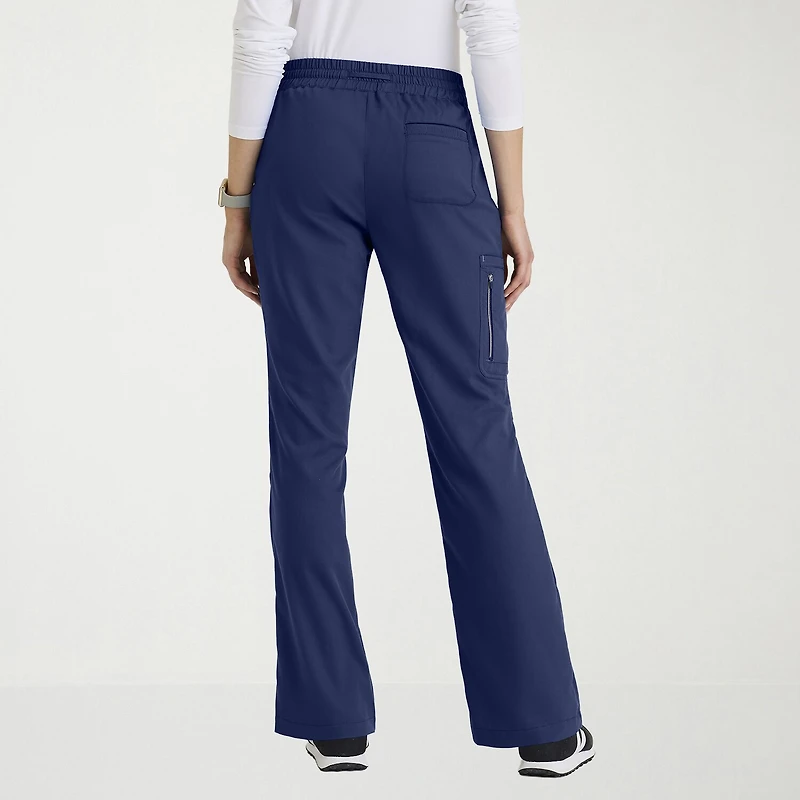 Grey's Anatomy™ by Barco Classic Grp735 Erin 5-Pocket Mid-Rise Fit & Flare Leg Womens Stretch Fabric Moisture Wicking Scrub Pant