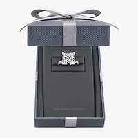 Grown Gorgeous (F / Vs2) Womens / Ct. T.W. Lab White Diamond 14K Gold Side Stone Engagement Ring