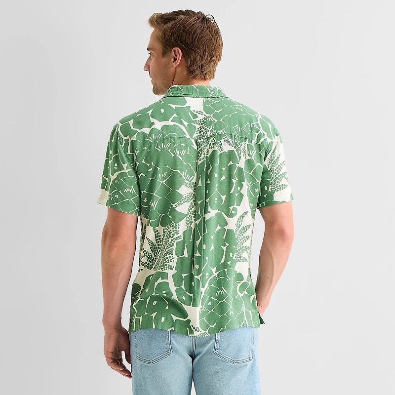 St. John's Bay Mens Short Sleeve Camp Shirt