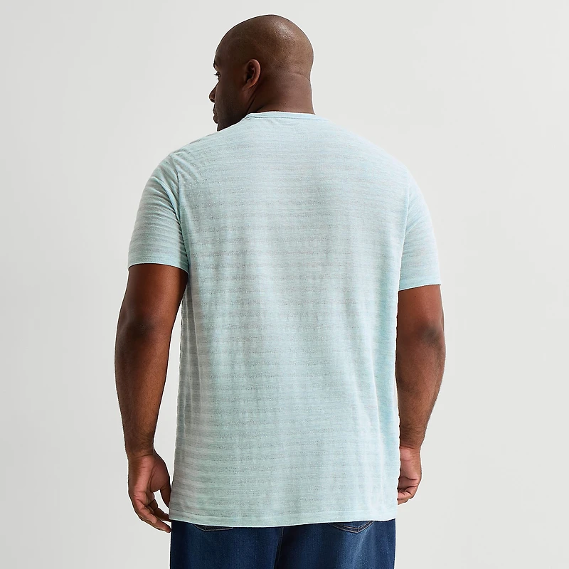 mutual weave Mens Round Neck Short Sleeve Big and Tall T-Shirt