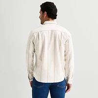 mutual weave Mens Long Sleeve Classic Fit Button-Down Shirt