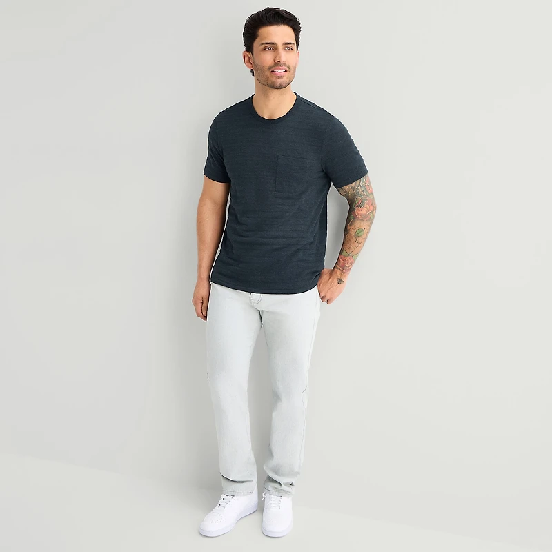 mutual weave Mens Round Neck Short Sleeve T-Shirt