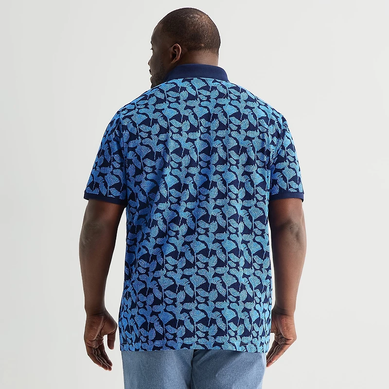 Shaquille O'Neal XLG™ Big and Tall Mens Regular Fit Short Sleeve Polo Shirt