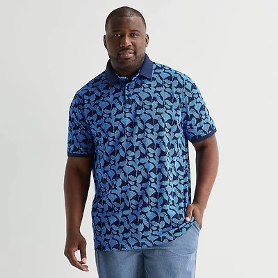 Shaquille O'Neal XLG™ Big and Tall Mens Regular Fit Short Sleeve Polo Shirt